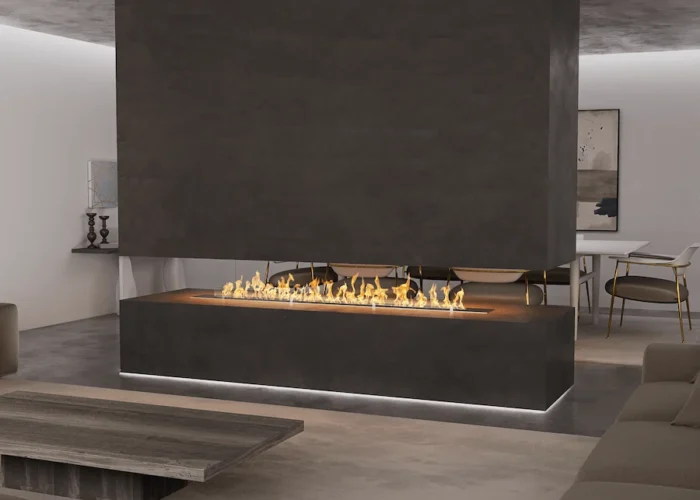 Cheminée bioéthanol ouverte