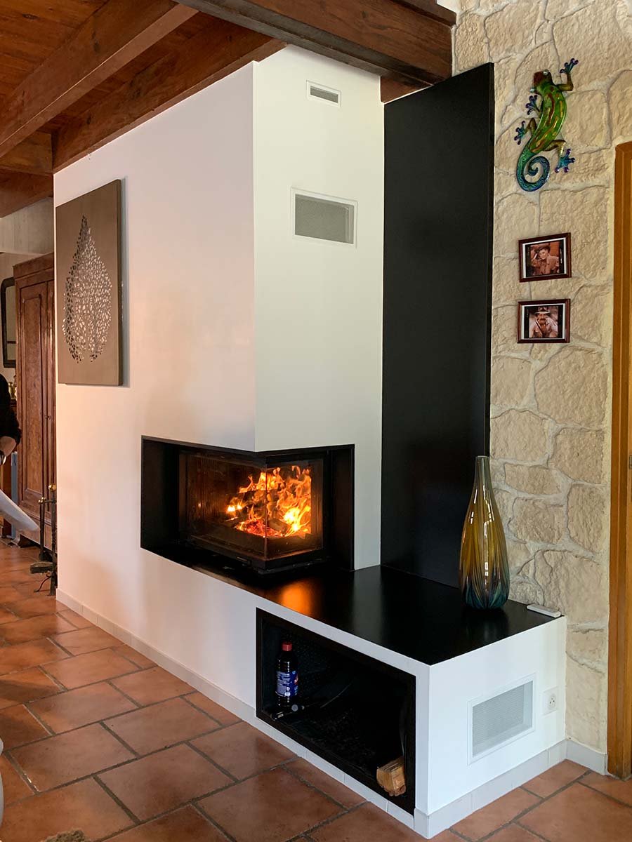 Cheminée d'angle 2