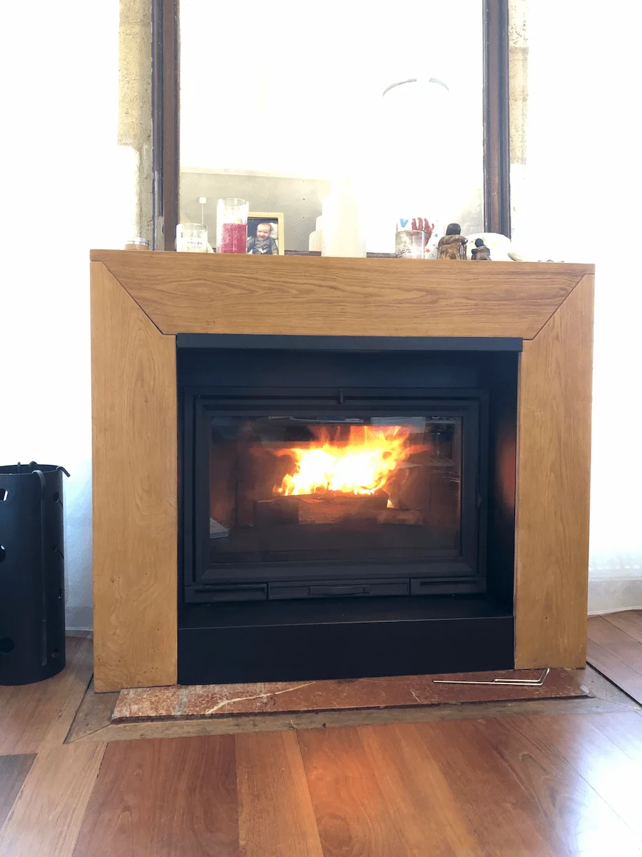 Cheminée encadrement bois 2