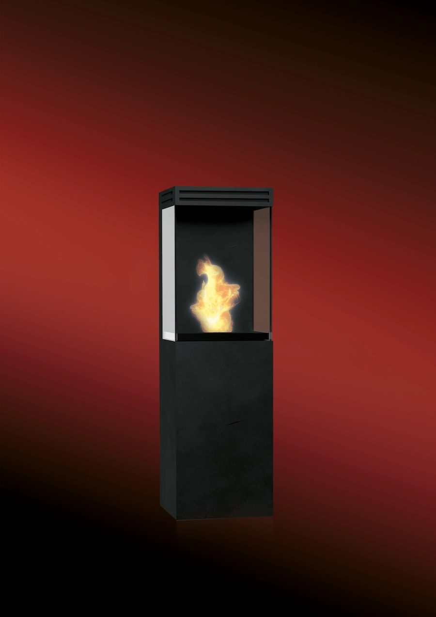 Poêle bioéthanol noir